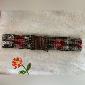 Accessories | Dark Brown Faux Leather No Hole Metal Detail 